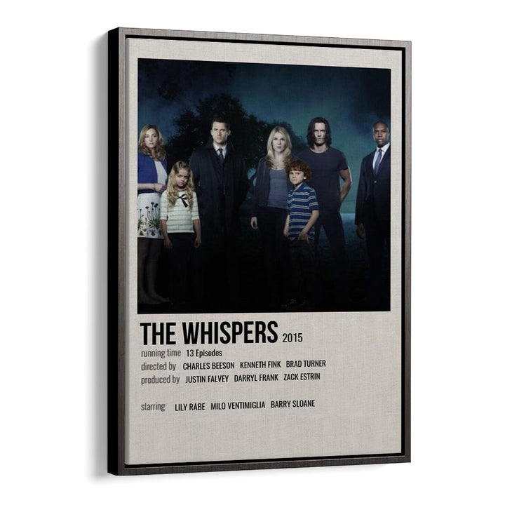 The Whispers 2015 Movie Posters in Black Floater Frame