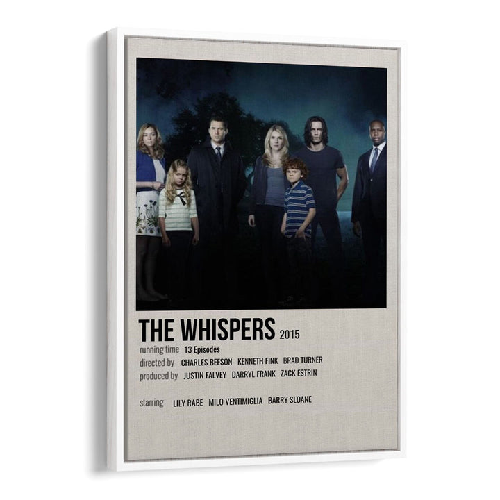 The Whispers 2015 Movie Posters in White Floater Frame