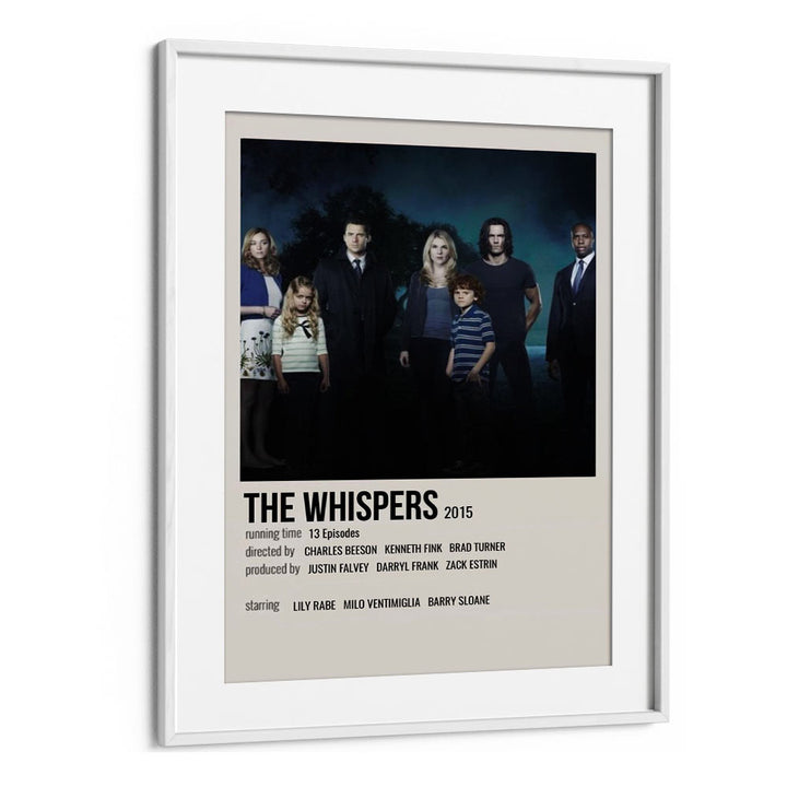 The Whispers 2015 Movie Posters in White Frame With Mount