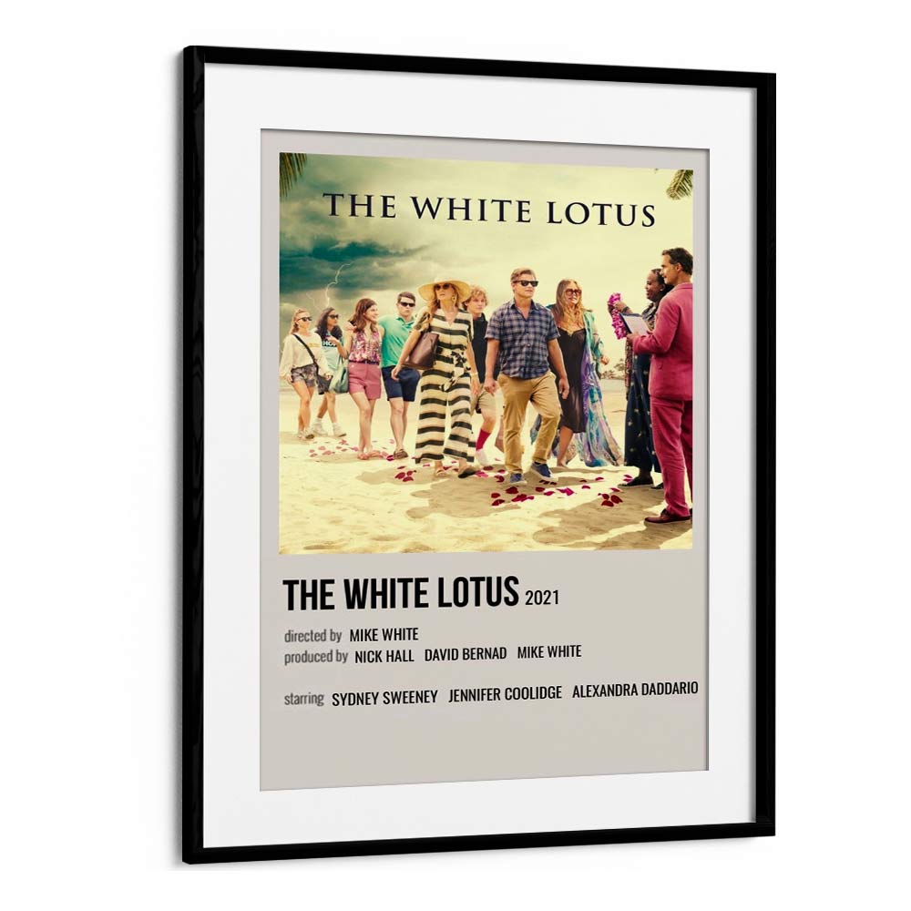 The White Lotus 2021 Movie Posters in Black Frame With Mount