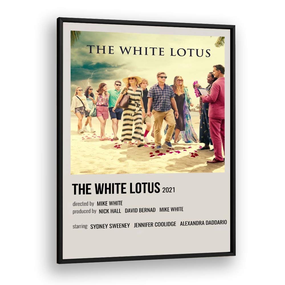 The White Lotus 2021 Movie Posters in Black Plain Frame