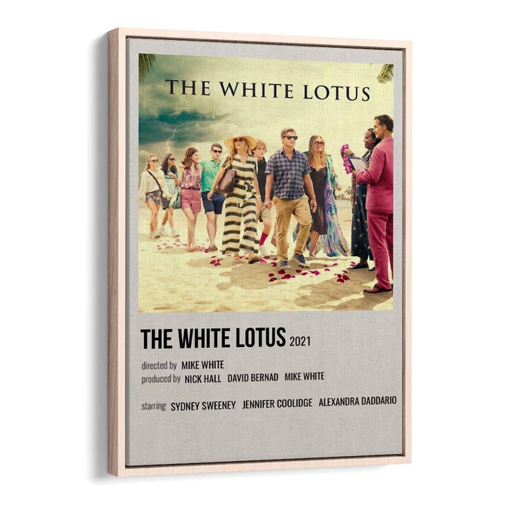 The White Lotus 2021 Movie Posters in Oak Wood Floater Frame