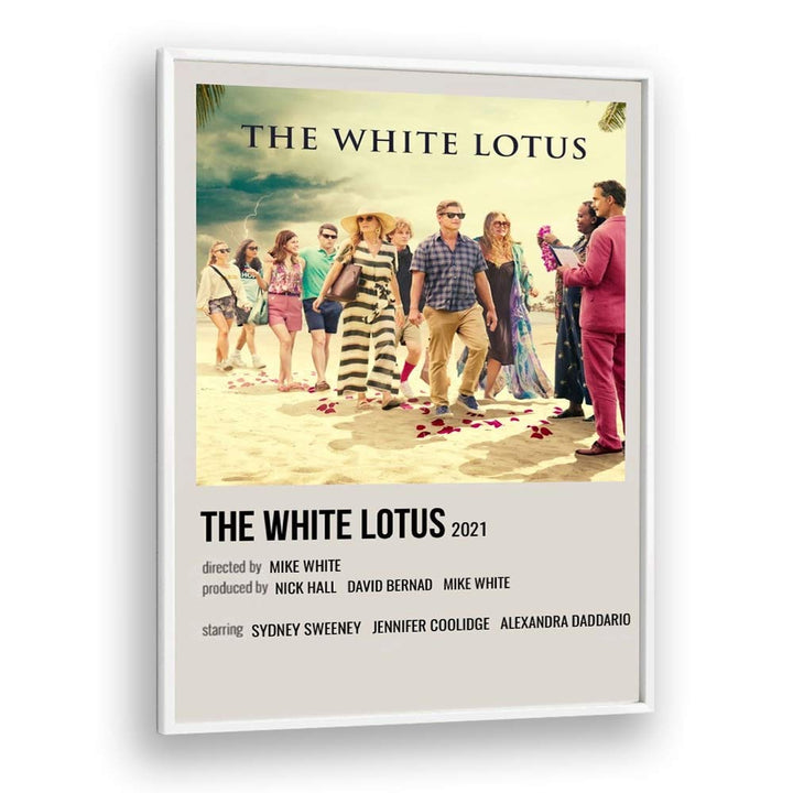 The White Lotus 2021 Movie Posters in White Plain Frame