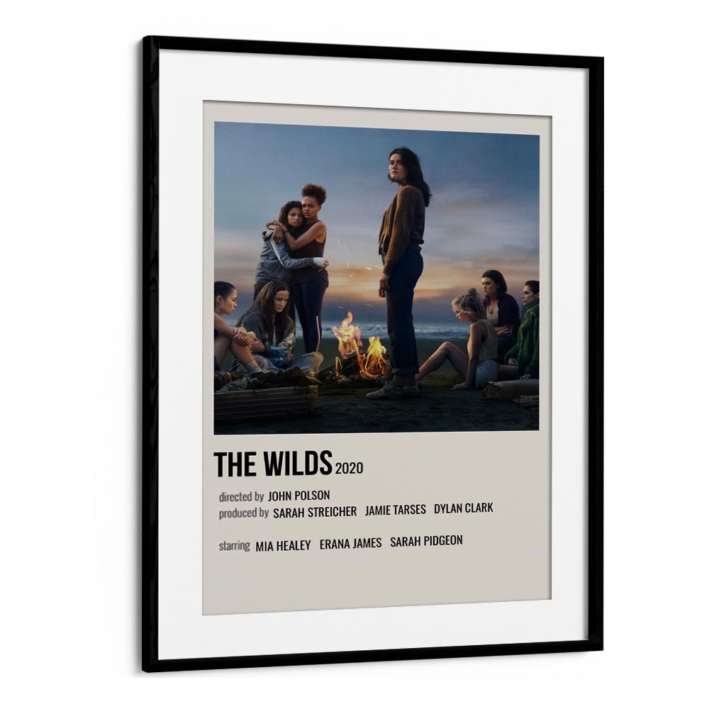 The Wilds 2020 Movie Posters in Black Frame With Mount