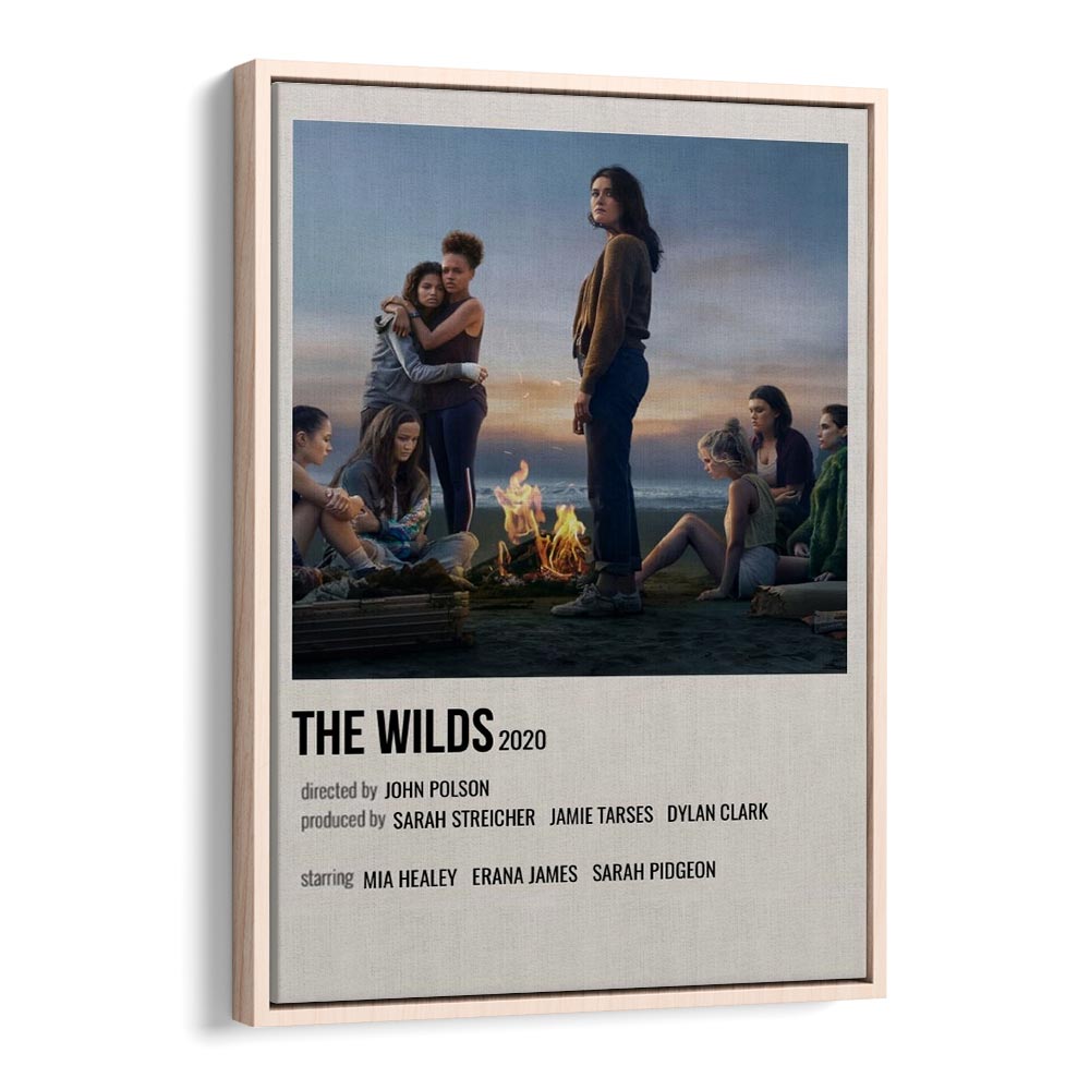 The Wilds 2020 Movie Posters in Oak Wood Floater Frame