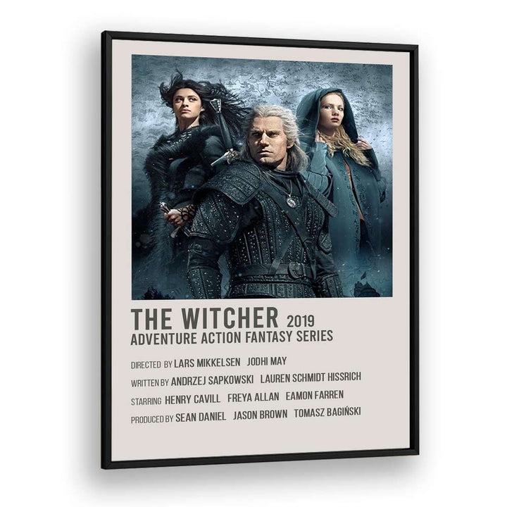 The Witcher 2019 Movie Posters in Black Plain Frame