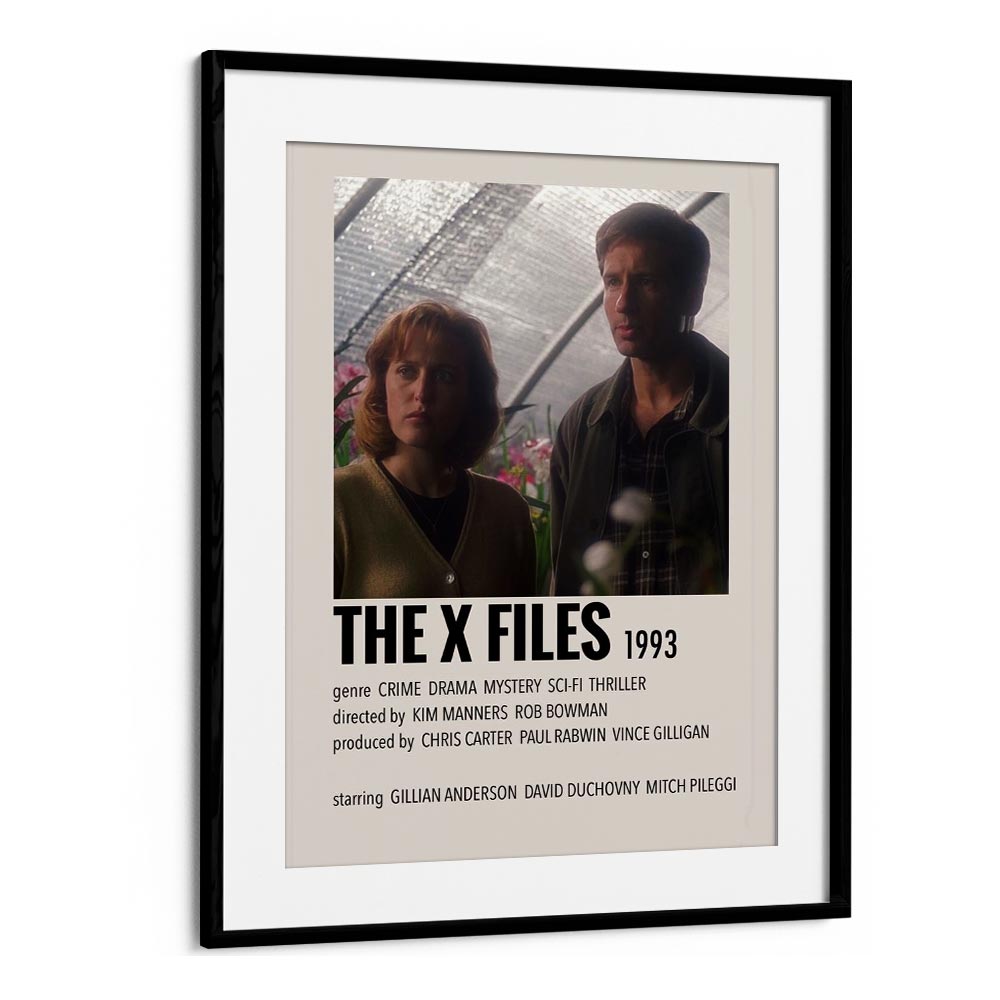 The X Files 1993 Movie Posters in Black Frame With Mount