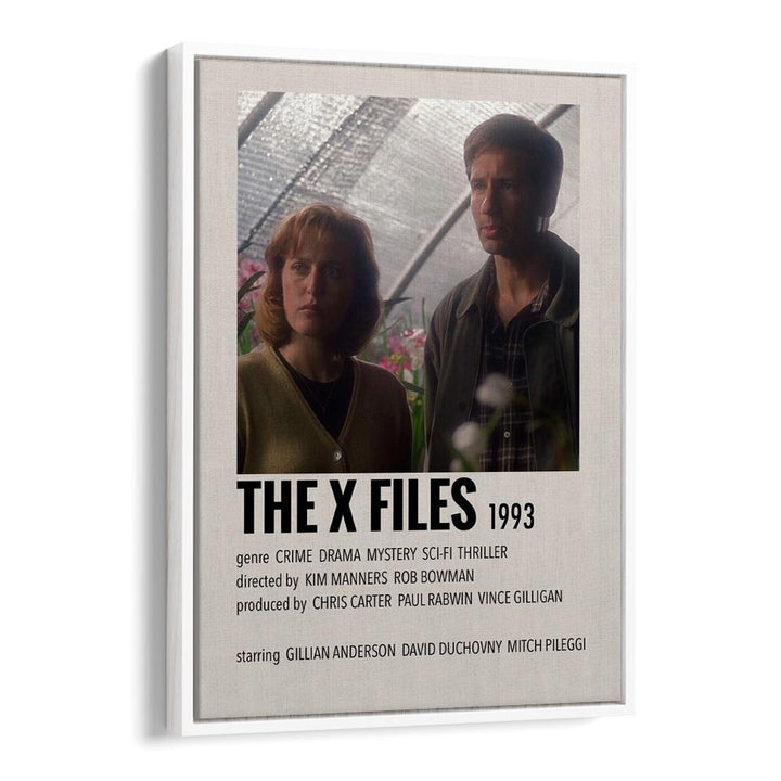 The X Files 1993 Movie Posters in White Floater Frame