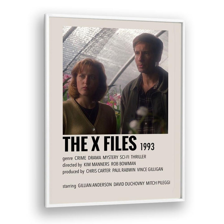 The X Files 1993 Movie Posters in White Plain Frame