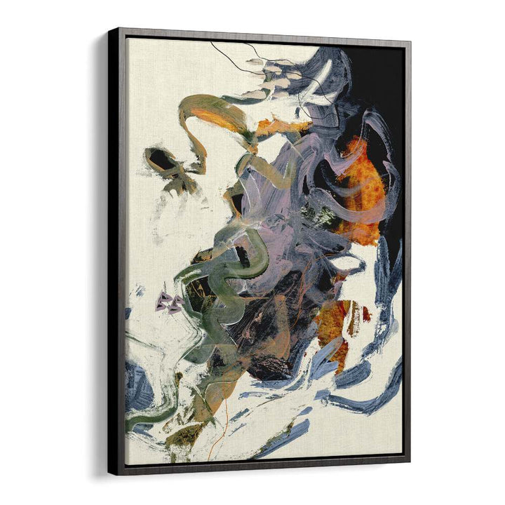 Theone By Dan Hobday Abstract Art Abstract Paintings in Black Floater Frame