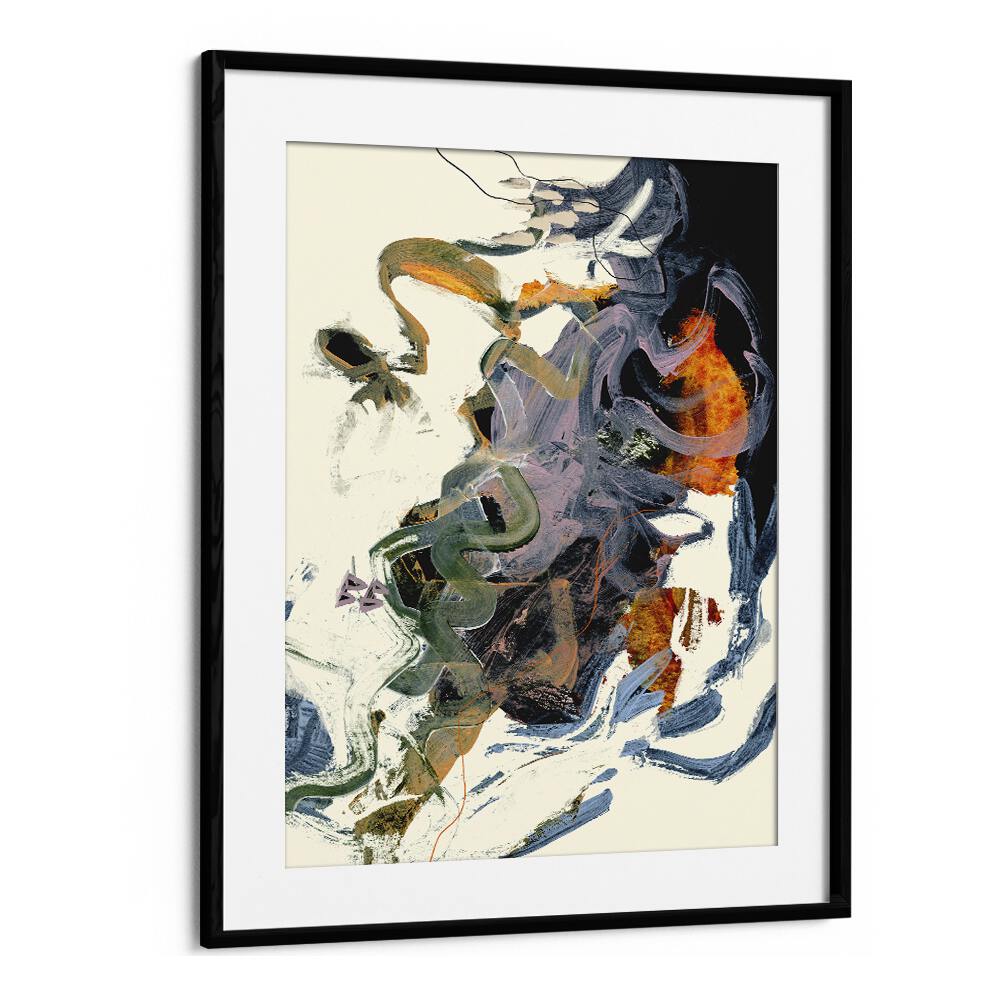 Theone By Dan Hobday Abstract Art Abstract Paintings in Black Frame With Mount