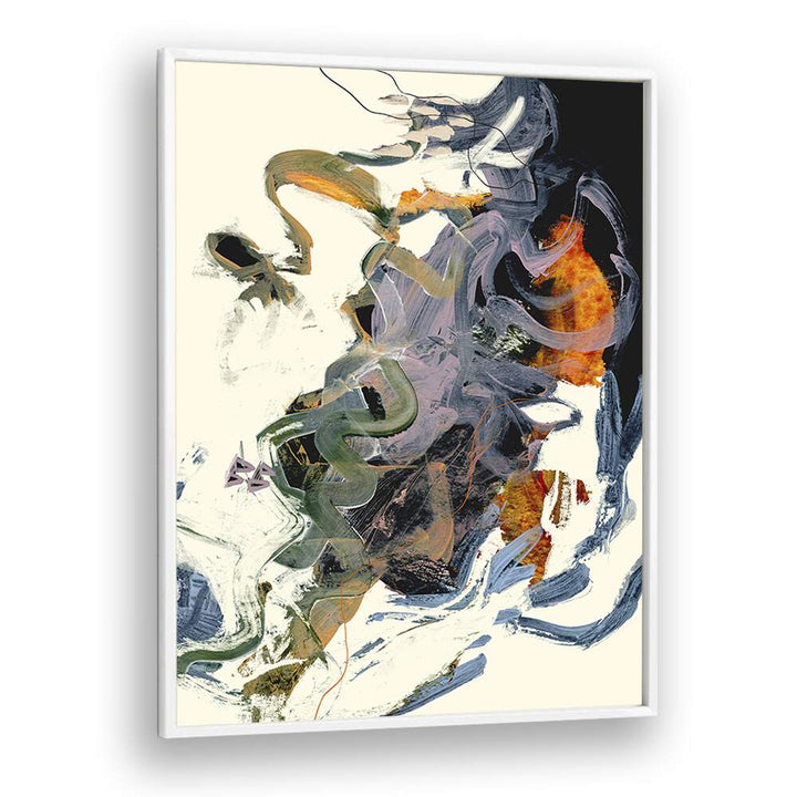 Theone By Dan Hobday Abstract Art Abstract Paintings in White Plain Frame