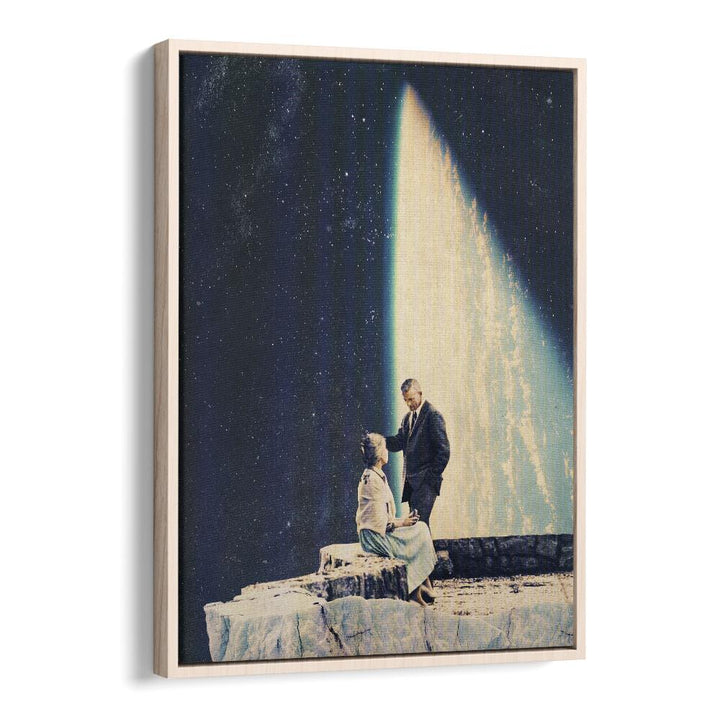 This Love By Frank Moth Surreal Art Prints Surrealism in Oak Wood Floater Frame