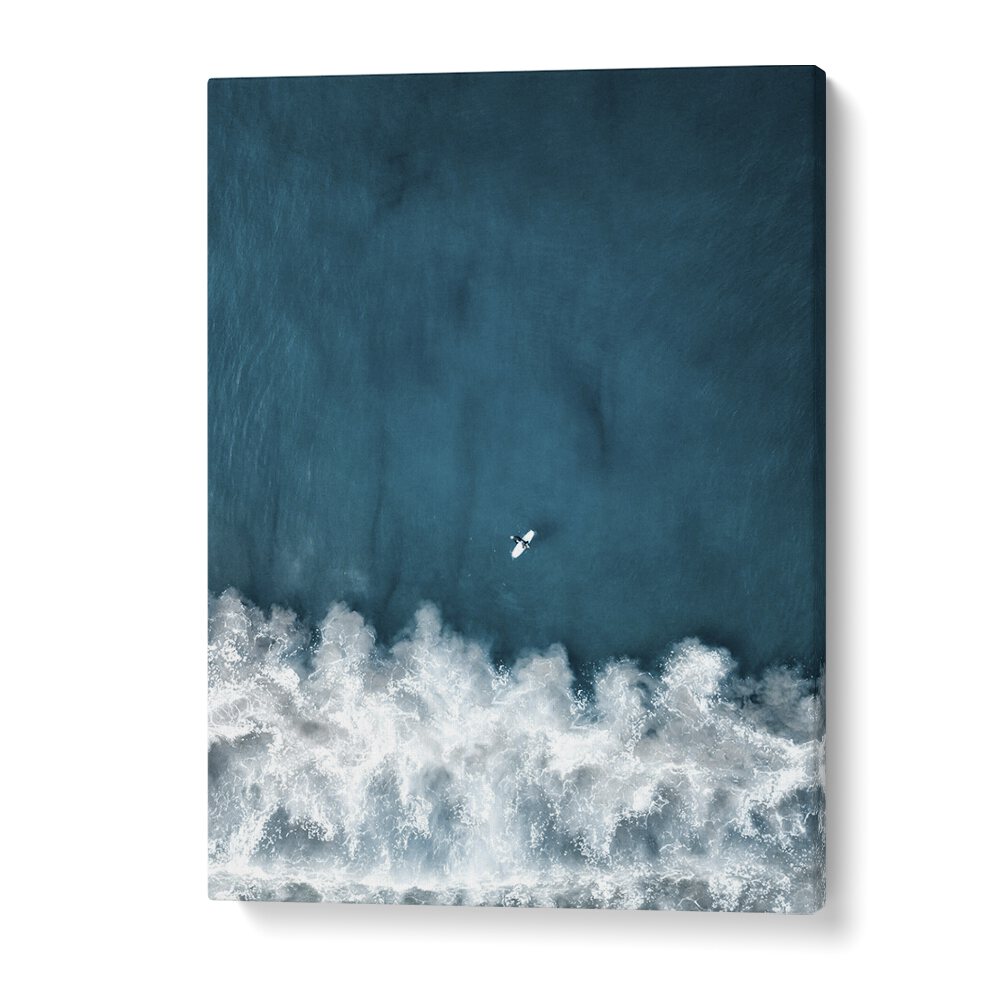 Tidal Thrill Trek Beach Prints Coastal Wall Art in Gallery Wrap