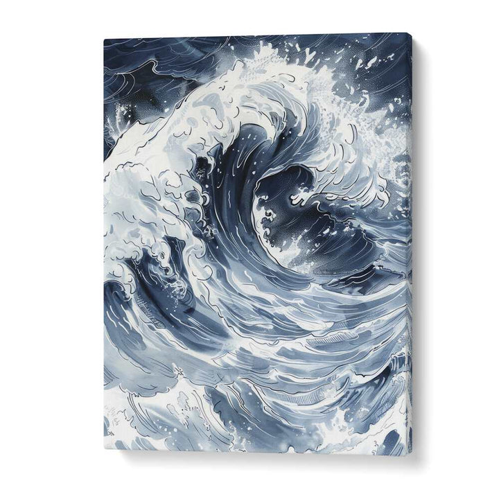 Tidal Waves III Beach Prints Coastal Wall Art in Gallery Wrap