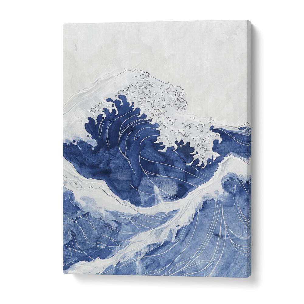 Tidal Waves IV Beach Prints Coastal Wall Art in Gallery Wrap