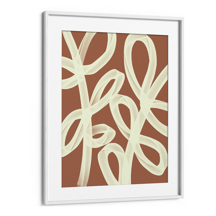 Ties by Yopie Studio Abstract Paintings Abstract Art Prints in White Frame With Mount