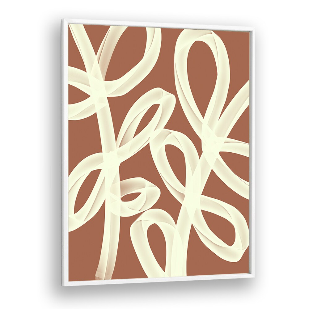 Ties by Yopie Studio Abstract Paintings Abstract Art Prints in White Plain Frame