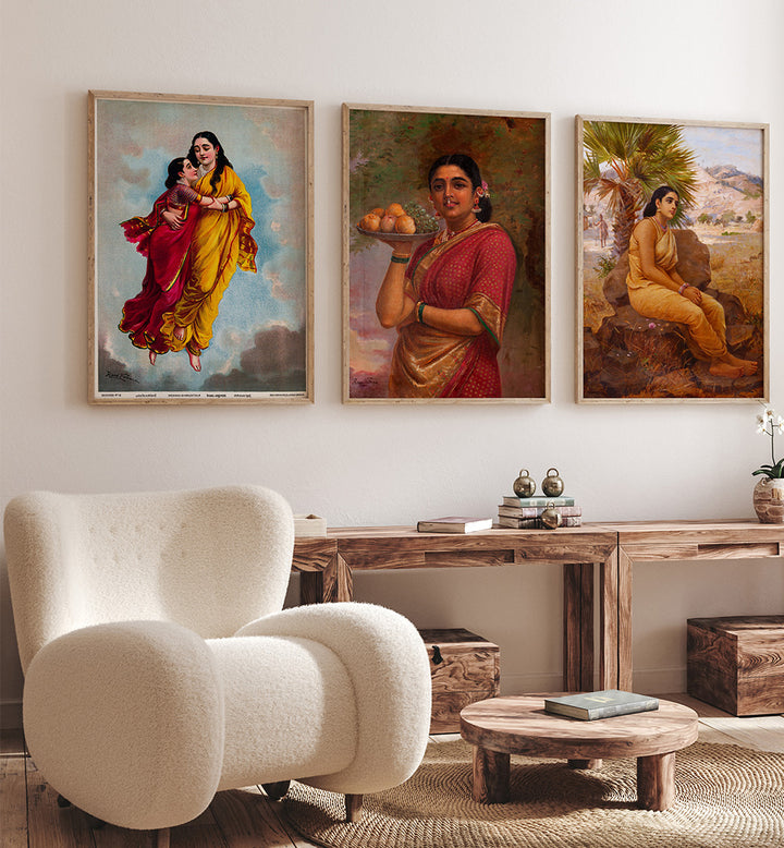 TIMELESS RAGAS II , SET OF 3 PAINTINGS