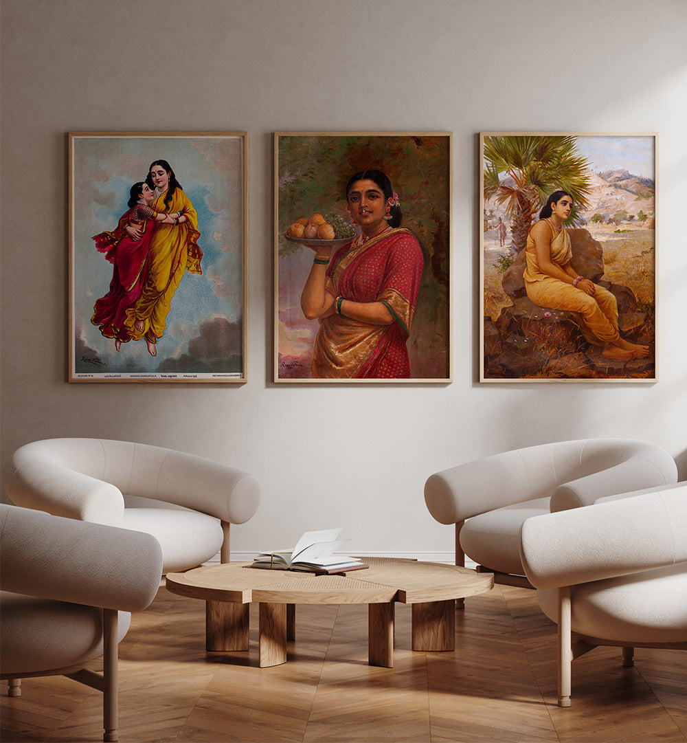 TIMELESS RAGAS II , SET OF 3 PAINTINGS