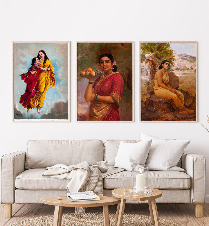 TIMELESS RAGAS II , SET OF 3 PAINTINGS