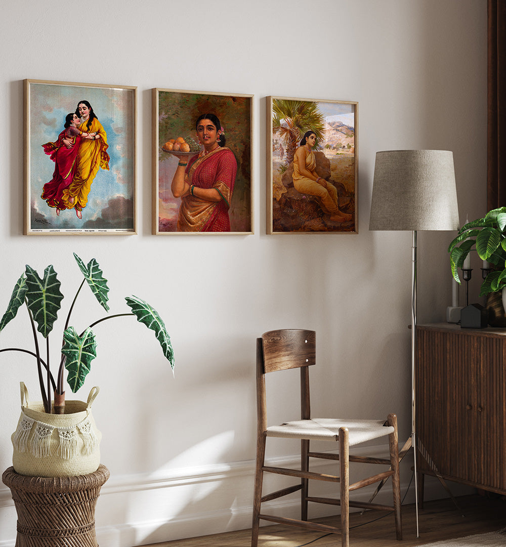 TIMELESS RAGAS II , SET OF 3 PAINTINGS