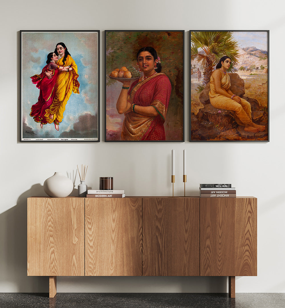TIMELESS RAGAS II , SET OF 3 PAINTINGS
