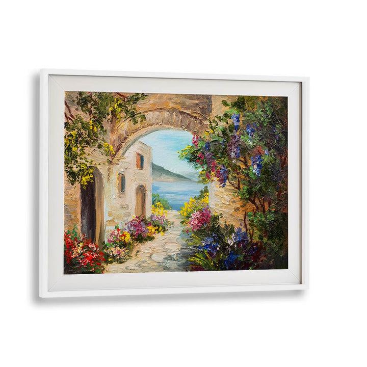 Timeless Venice Vintage European Paintings in White Frame With Mount