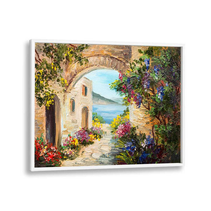 Timeless Venice Vintage European Paintings in White Plain Frame