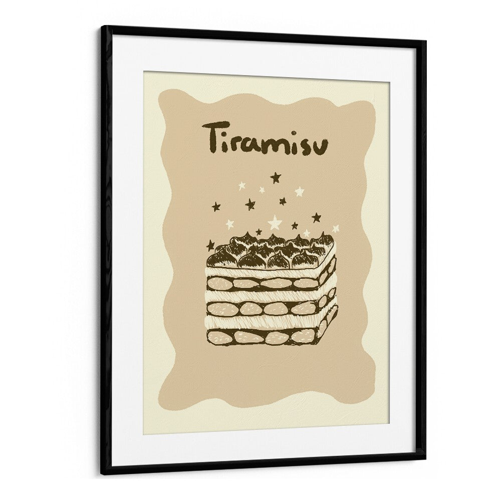 Tiramisu by Studio Dolci Kitchen Posters in Black Frame With Mount