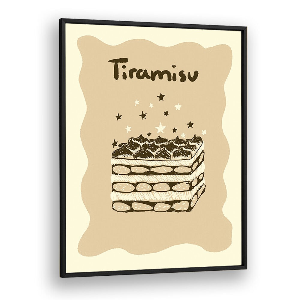 Tiramisu by Studio Dolci Kitchen Posters in Black Plain Frame