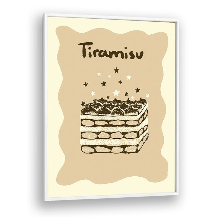 Tiramisu by Studio Dolci Kitchen Posters in White Plain Frame