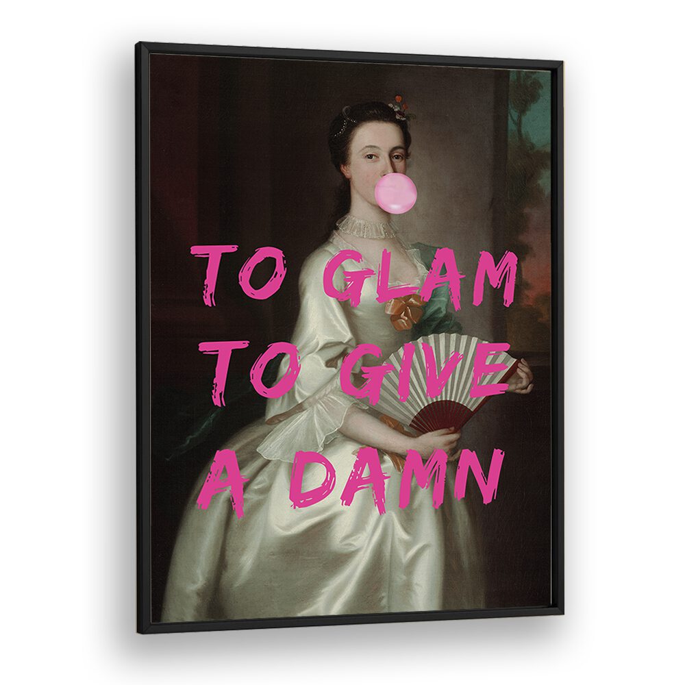 To Glam by the Art Concept Altered Art Prints in Black Plain Frame