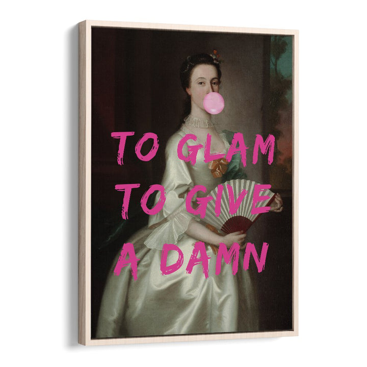 To Glam by the Art Concept Altered Art Prints in Oak Wood Floater Frame