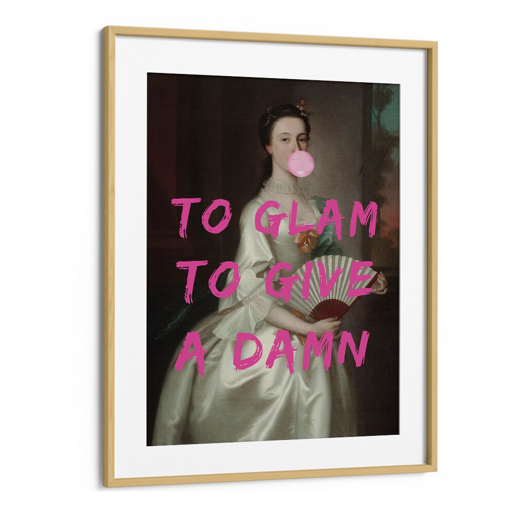 To Glam by the Art Concept Altered Art Prints in Oak Wood Frame With Mount