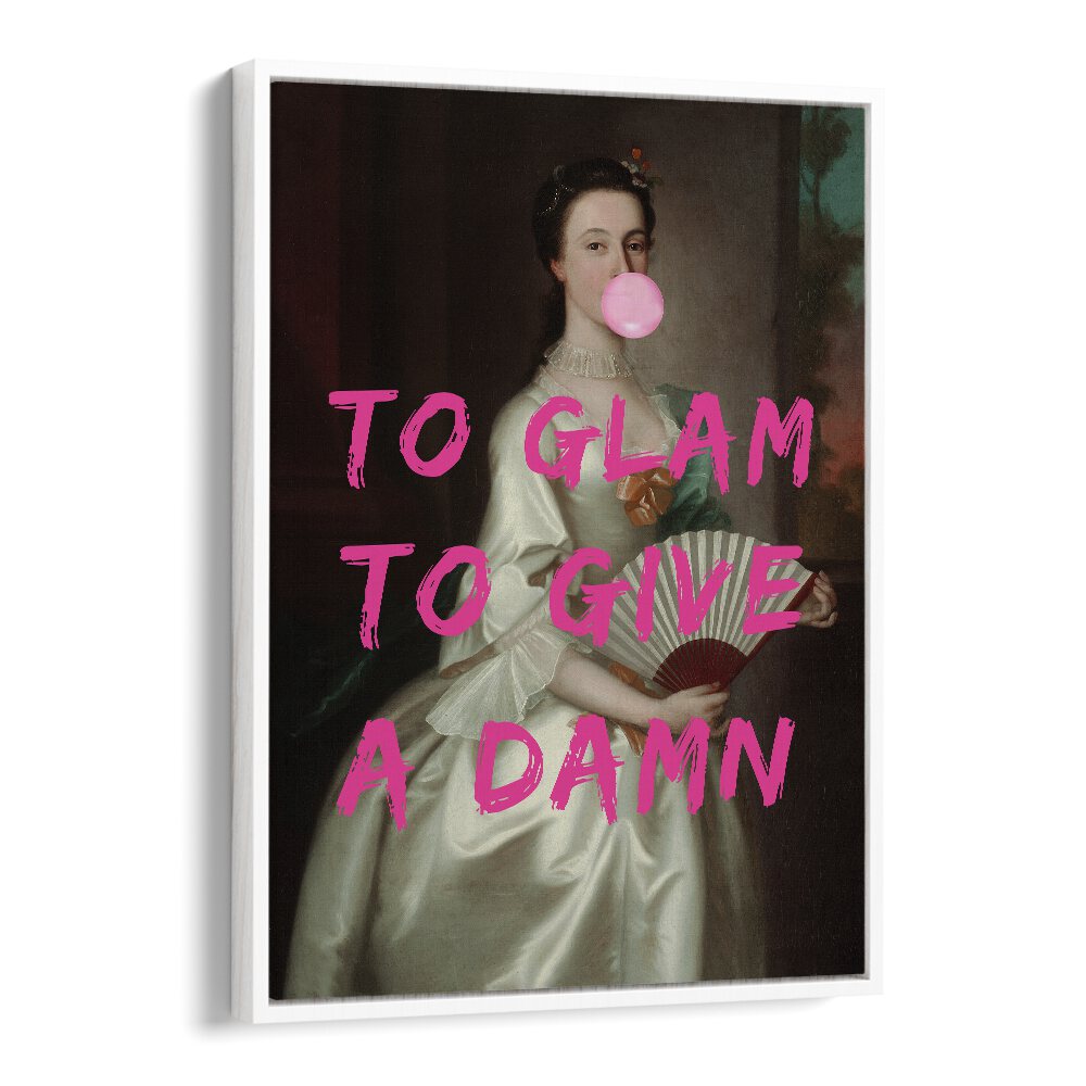 To Glam by the Art Concept Altered Art Prints in White Floater Frame