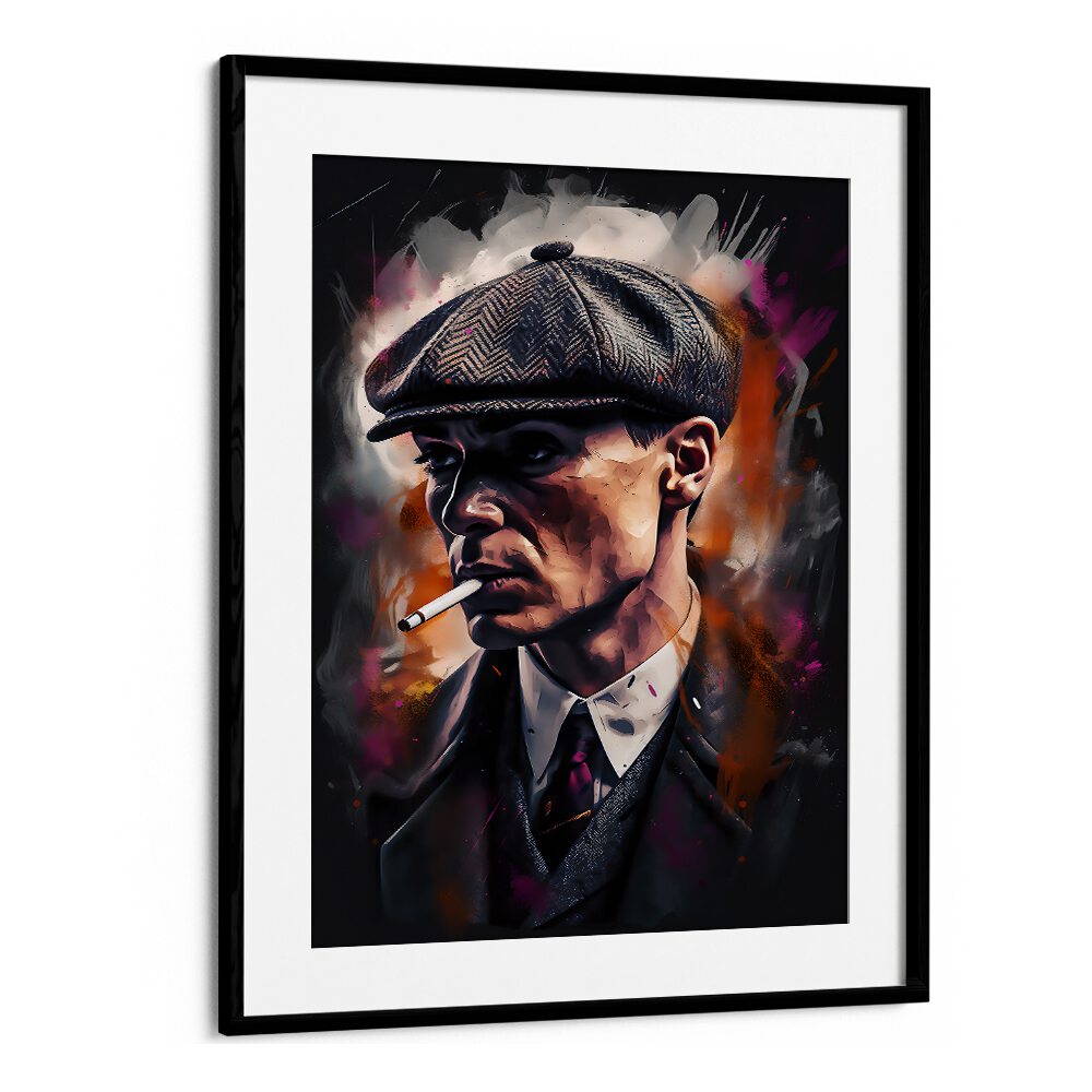 Tommy Shelby Art Movie Posters in Black Frame With Mount