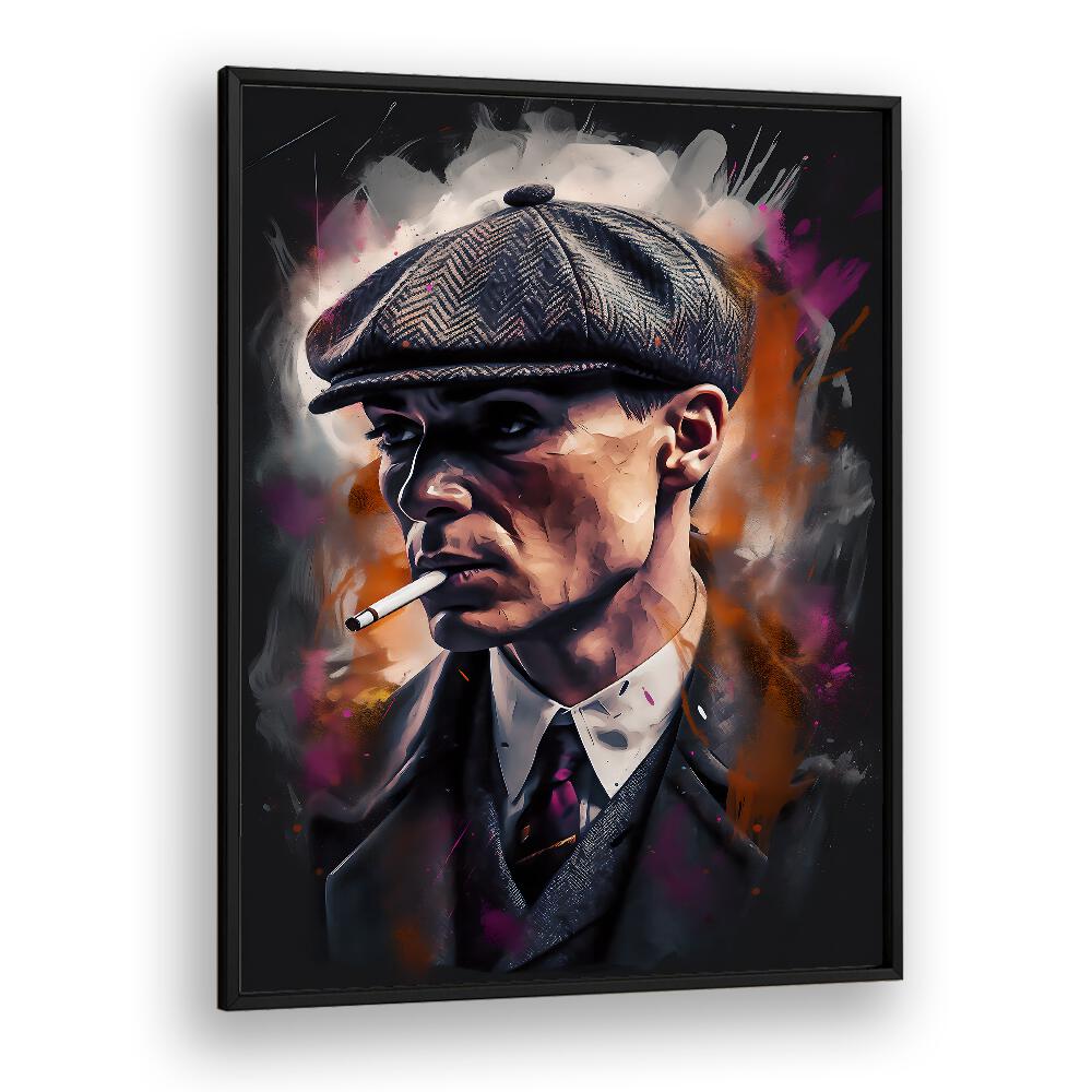 Tommy Shelby Art Movie Posters in Black Plain Frame