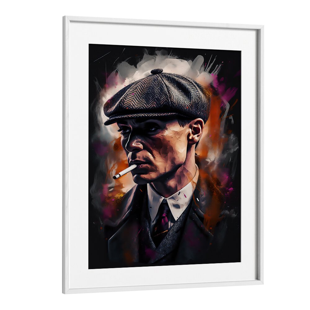 Tommy Shelby Art Movie Posters in White Frame With Mount