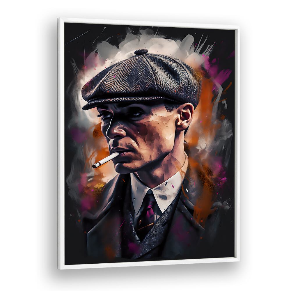 Tommy Shelby Art Movie Posters in White Plain Frame