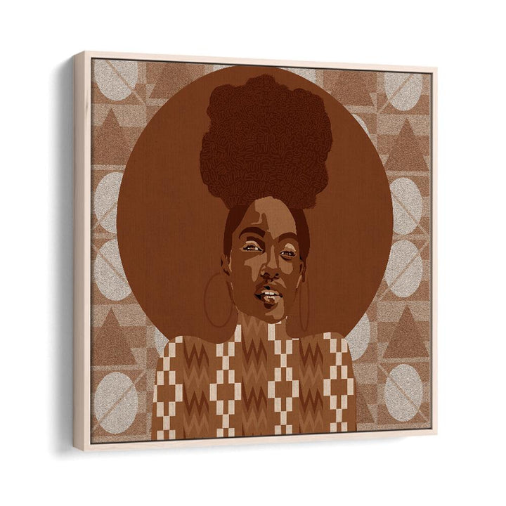 Tone By Lynnda Rakos By Lynnda Rakos Pop Art Paintings Pop Art Prints in Oak Wood Floater Frame