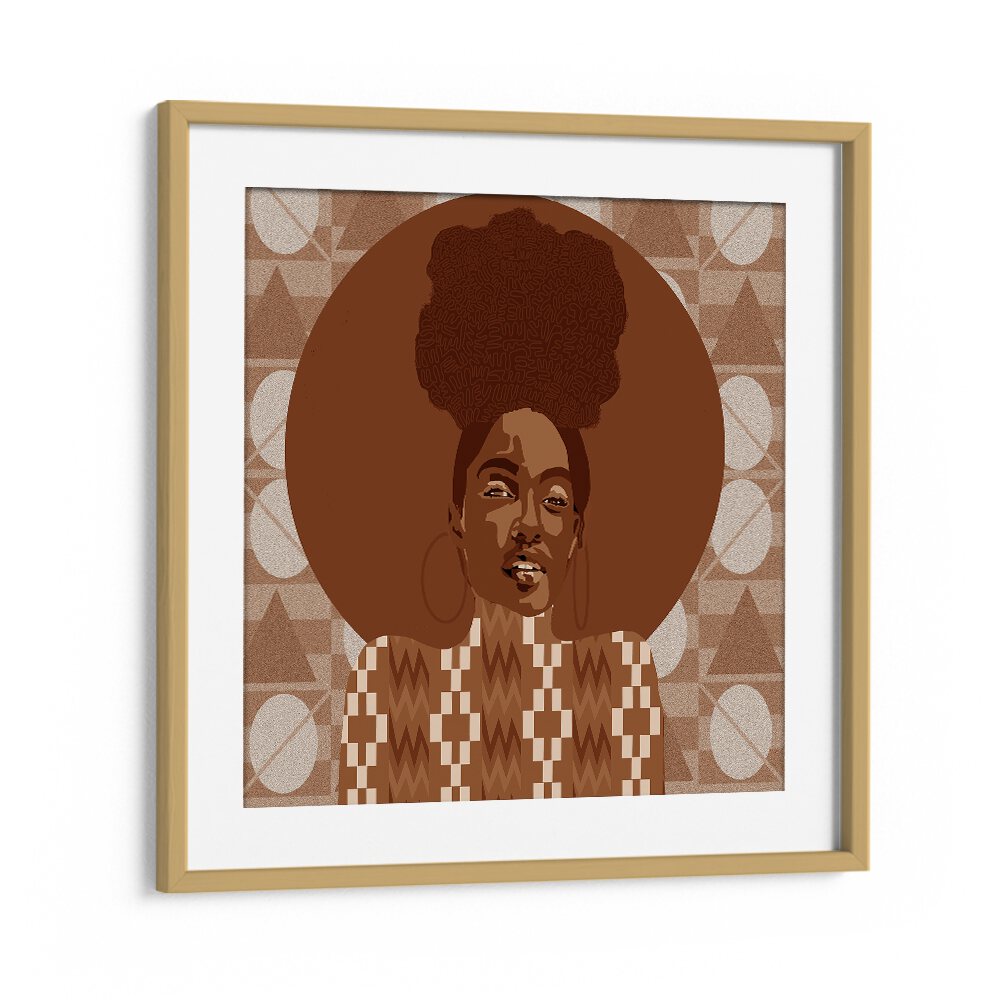Tone By Lynnda Rakos By Lynnda Rakos Pop Art Paintings Pop Art Prints in Oak Wood Frame With Mount