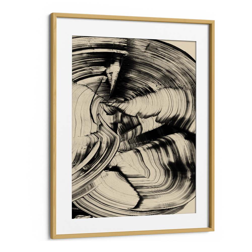 Tornado By Dan Hobday Abstract Art Abstract Paintings in Oak Wood Frame With Mount