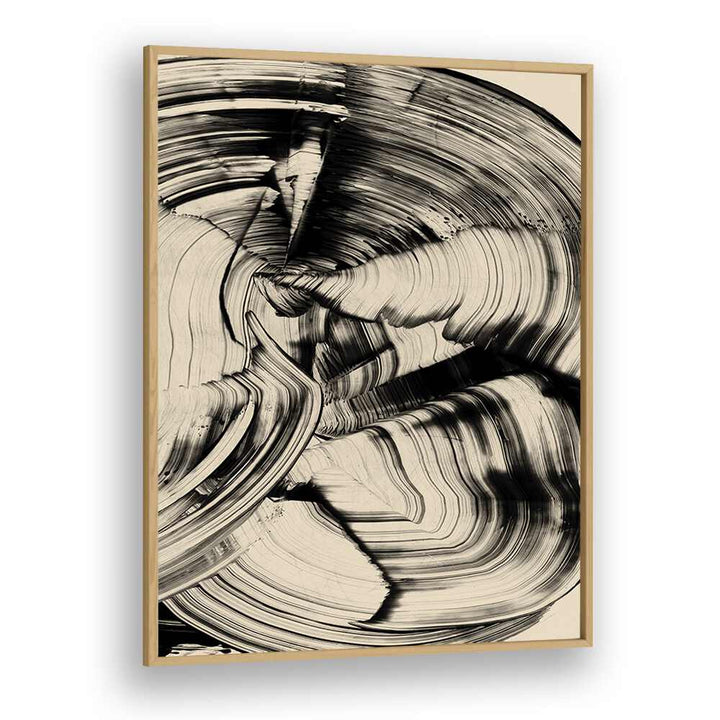 Tornado By Dan Hobday Abstract Art Abstract Paintings in Oak Wood Plain Frame