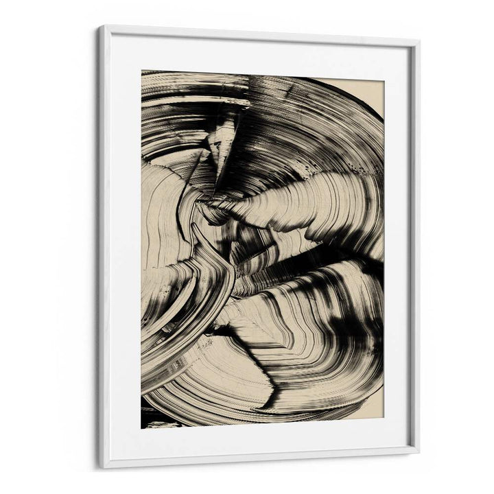 Tornado By Dan Hobday Abstract Art Abstract Paintings in White Frame With Mount