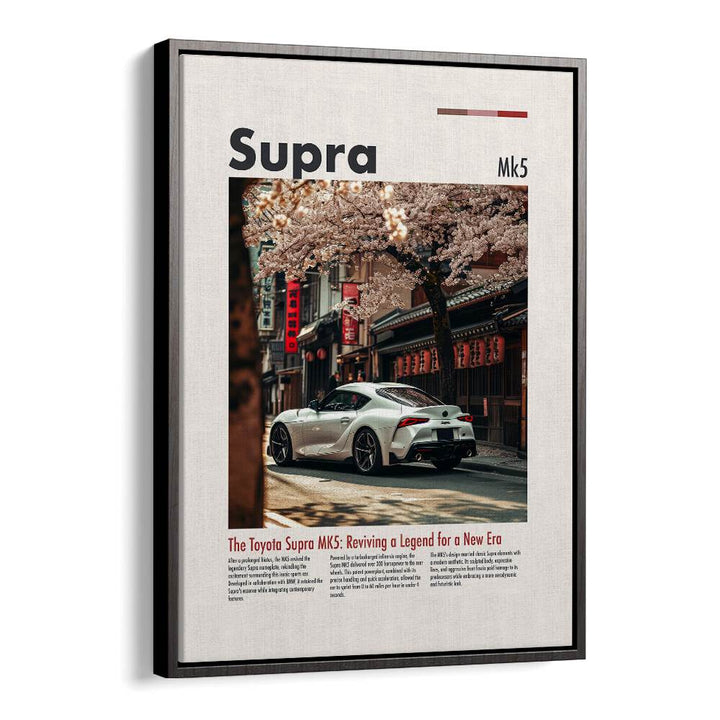 Stylish TOYOTA SUPRA MK5, CAR POSTERS featuring a sleek design, perfect for automotive enthusiasts.