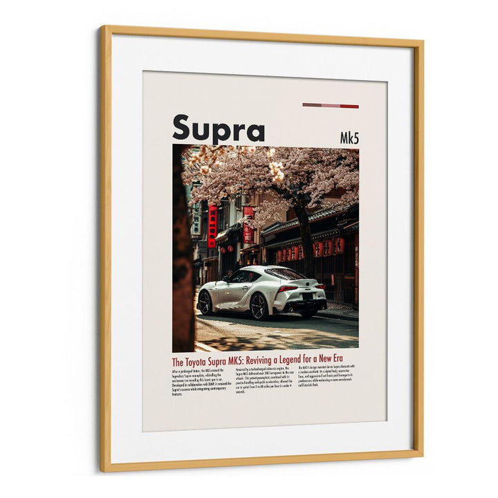Stylish TOYOTA SUPRA MK5 , CAR POSTERS framed wall art, perfect for automotive enthusiasts' decor.