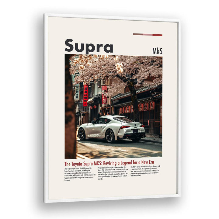 Stylish TOYOTA SUPRA MK5, CAR POSTERS featuring automotive wall art, perfect for any car enthusiast's decor.