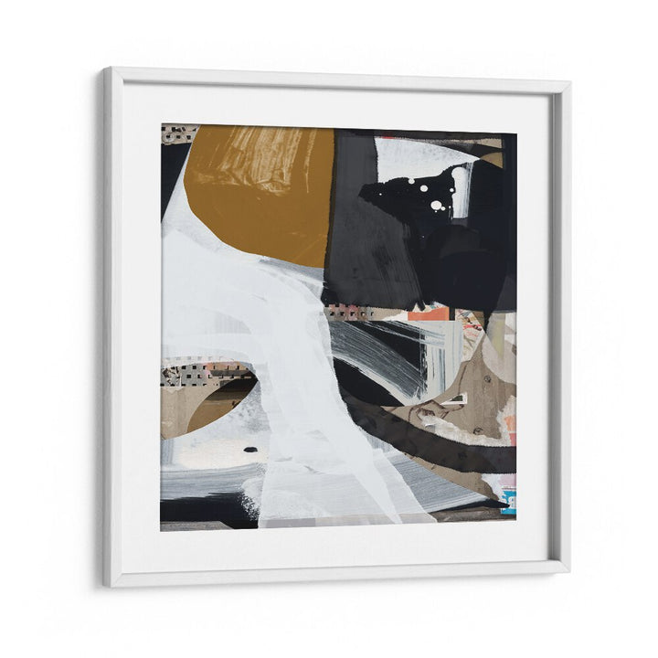 Trading By Dan Hobday Abstract Art Abstract Paintings in White Frame With Mount