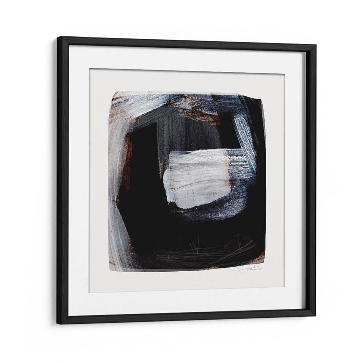 Trapped By Dan Hobday Abstract Art Abstract Paintings in Black Frame With Mount